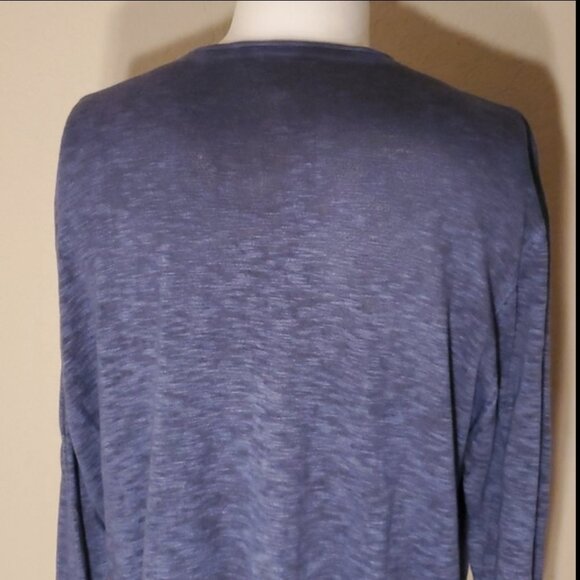 Island Republic Vintage XXL blue melange thin Longsleeve shirt - Picture 5 of 7